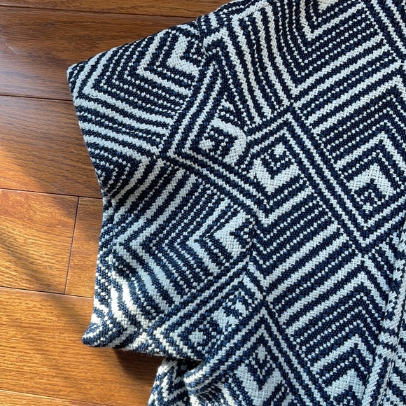 PLENTY Tracy Reese Anthropologie Open Front Cardigan Sweater Chevron Size XS - Picture 2 of 11